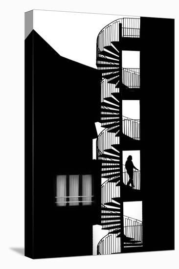 Silhouette-Massimo Della-Stretched Canvas