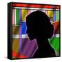 Silhouette-Art Deco Designs-Framed Stretched Canvas