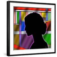 Silhouette-Art Deco Designs-Framed Giclee Print