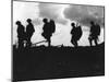 Silhouetted British Troops on the Horizon-Robert Hunt-Mounted Photographic Print