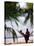 Silhouetted Couple, Felidu Atoll, Maldives-Stuart Westmorland-Stretched Canvas