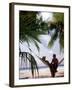 Silhouetted Couple, Felidu Atoll, Maldives-Stuart Westmorland-Framed Premium Photographic Print