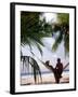 Silhouetted Couple, Felidu Atoll, Maldives-Stuart Westmorland-Framed Premium Photographic Print