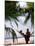 Silhouetted Couple, Felidu Atoll, Maldives-Stuart Westmorland-Mounted Photographic Print