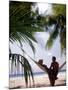 Silhouetted Couple, Felidu Atoll, Maldives-Stuart Westmorland-Mounted Photographic Print