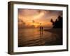 Silhouetted Couple, Felidu Atoll, Maldives-Stuart Westmorland-Framed Premium Photographic Print