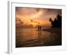 Silhouetted Couple, Felidu Atoll, Maldives-Stuart Westmorland-Framed Photographic Print