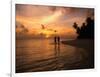 Silhouetted Couple, Felidu Atoll, Maldives-Stuart Westmorland-Framed Photographic Print