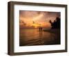 Silhouetted Couple, Felidu Atoll, Maldives-Stuart Westmorland-Framed Photographic Print