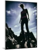 Silhouetted Figure of Young Female-Tim Kahane-Mounted Photographic Print