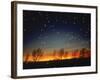 Silhouetted Landscape Below Star-Filled Sky-Chris Rogers-Framed Photographic Print