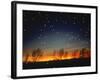 Silhouetted Landscape Below Star-Filled Sky-Chris Rogers-Framed Photographic Print