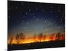 Silhouetted Landscape Below Star-Filled Sky-Chris Rogers-Mounted Photographic Print