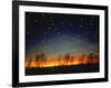 Silhouetted Landscape Below Star-Filled Sky-Chris Rogers-Framed Photographic Print