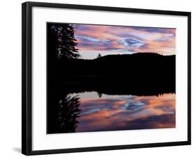Silhouetted Landscape Pink Clouds-Anthony Paladino-Framed Giclee Print