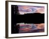 Silhouetted Landscape Pink Clouds-Anthony Paladino-Framed Giclee Print