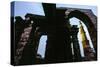 Silhouetted Ruins at Lal Kot Aka Qila Rai Pithora in Old Delhi. Lal Kot, Old Delhi..., 1990S (Photo-James L Stanfield-Stretched Canvas