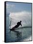 Silhouetted Water Skier-null-Framed Stretched Canvas