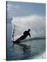 Silhouetted Water Skier-null-Stretched Canvas