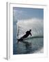 Silhouetted Water Skier-null-Framed Premium Photographic Print