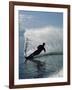 Silhouetted Water Skier-null-Framed Photographic Print