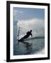 Silhouetted Water Skier-null-Framed Photographic Print