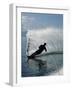 Silhouetted Water Skier-null-Framed Photographic Print