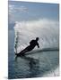 Silhouetted Water Skier-null-Mounted Photographic Print