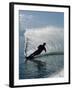 Silhouetted Water Skier-null-Framed Photographic Print