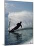 Silhouetted Water Skier-null-Mounted Photographic Print