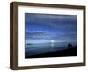 Silhouetted Woman on Lake Tanganyika, Tanzania-Kristin Mosher-Framed Photographic Print