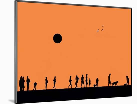 Silhouettes and Gulls 4-Adrian Campfield-Mounted Giclee Print