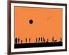 Silhouettes and Gulls 4-Adrian Campfield-Framed Giclee Print