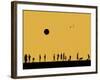 Silhouettes and Gulls 5-Adrian Campfield-Framed Giclee Print