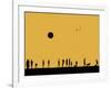 Silhouettes and Gulls 5-Adrian Campfield-Framed Giclee Print