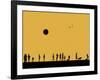 Silhouettes and Gulls 5-Adrian Campfield-Framed Giclee Print