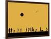 Silhouettes and Gulls 5-Adrian Campfield-Framed Giclee Print