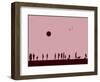 Silhouettes and Gulls 6-Adrian Campfield-Framed Giclee Print