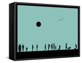 Silhouettes and Gulls 7-Adrian Campfield-Framed Stretched Canvas