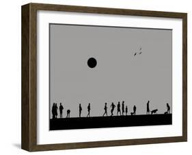 Silhouettes and Gulls 9-Adrian Campfield-Framed Giclee Print