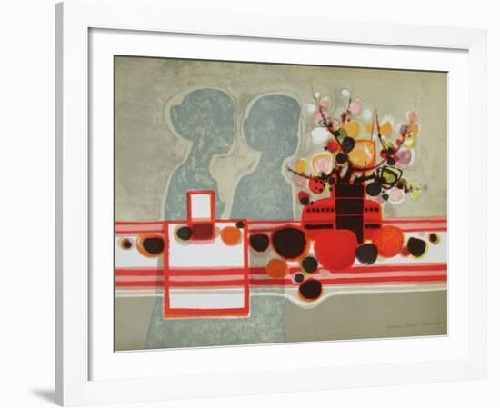 Silhouettes et Bouquet-Frédéric Menguy-Framed Limited Edition