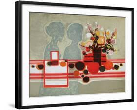 Silhouettes et Bouquet-Frédéric Menguy-Framed Limited Edition