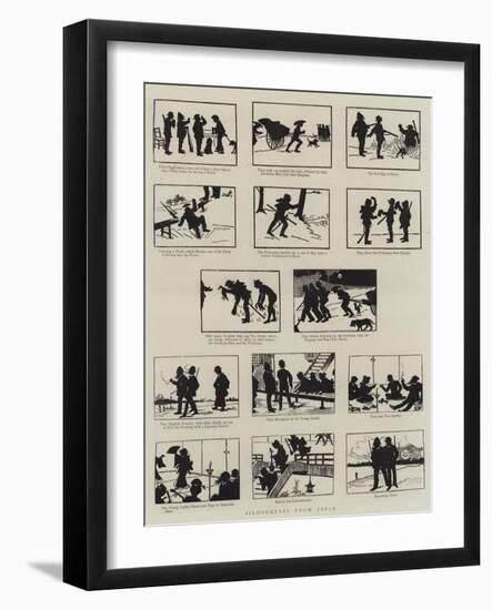 Silhouettes from Japan-null-Framed Giclee Print