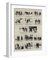 Silhouettes from Japan-null-Framed Giclee Print