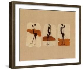 Silhouettes of Africa-Charlotte Derain-Framed Art Print