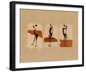 Silhouettes of Africa-Charlotte Derain-Framed Art Print