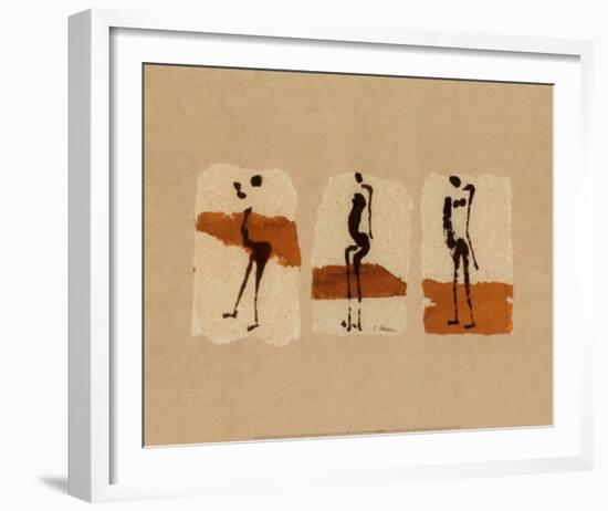 Silhouettes of Africa-Charlotte Derain-Framed Art Print