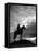 Silhouettes of Cowboy Mounted on Horse-Allan Grant-Framed Stretched Canvas