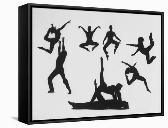 Silhouettes of Dancers Diane Sinclair and Ken Spaulding-Gordon Parks-Framed Stretched Canvas
