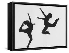 Silhouettes of Dancers Diane Sinclair and Ken Spaulding-Gordon Parks-Framed Stretched Canvas